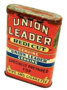 Rare 1917 Union Leader Uncle Sam Tobacco Tin