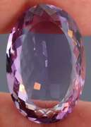 Halo flashing 40.5ct real unheated Bolivian Amethyst