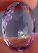 Halo flashing 40.5ct real unheated Bolivian Amethyst