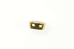 10K Yellow Gold Red Enamel Honeycomb Slide Bracelet Charm/Pendant