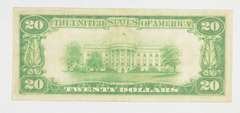 1928 $20 Gold Certificate Note