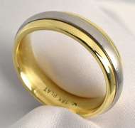 High End 18k and Platinum Band