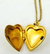 2 Vintage Gold Filled Heart Necklaces