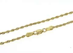 Popular Yellow Gold Rope Chain Necklace