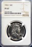 1963 NGC PROOF 67 50C