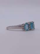 14kt Gold Blue Topaz Cocktail Ring