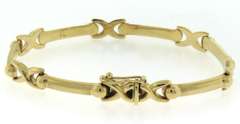 Powerful Yellow Gold Hug and Kisses Bracelet