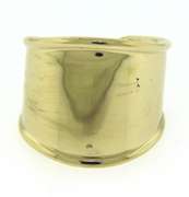 Beautiful Yellow Gold Cigar Wide Band