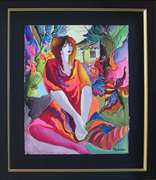 Patricia Govezensky Original Watercolor Patricia Govezensky Pleasant Thoughts