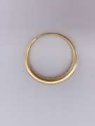 14kt Gold Diamond Wedding Band Ring- Size 7.25