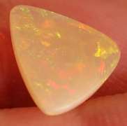 1.48ct floral block pattern semi-black Opal