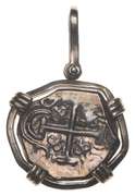 Spanish Colonial Silver Coin - Pendant