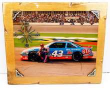 Richard Petty Photo Clock on Wood Plaque