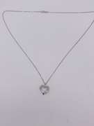 14kt White Gold Diamond Heart Pendant Necklace