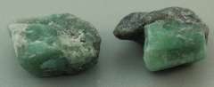 Splendid 25.59ct raw Emerald in matrix