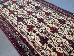 MAGNIFICENT PERSIAN RUG 3'.7"X 7'.4"