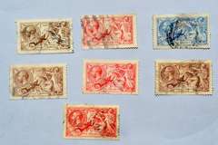 Great Britain High Denomination Stamp Lot $ 1385 Catalogue