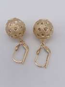 14kt Solid Yellow Gold Dangle Earrings