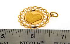 18kt Gold Mary Pendant