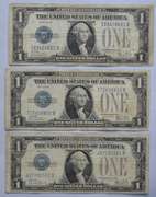 2 1928 B $ 1 Funnyback US Silver Certificates