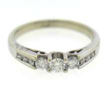 Brilliant white Gold Diamond Wedding Set