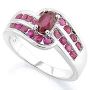 IDEAL! AFRICAN RUBY & MORE THAN 20CT, PLEASE ENTRY CARAT RUBY STERLING SILVER RING