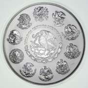 2009 $100 Mexico 1 Kg .999 Fine Silver - Aztec Calendar