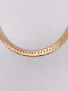 Solid 14kt Yellow Gold Braided Link Chain Necklace