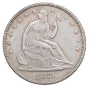 1875 Seated Liberty Half Dollar