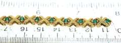 Graceful 18kt X/O Emerald Bracelet