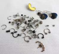 Group Lot of Mis Earrings and Body Jewelry