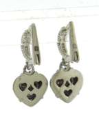 Judith Ripka TT Heart Dangle Earrings