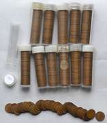 12 Circulated Lincoln Cent Rolls