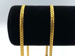 Vibrant Flat Curb Chain Necklace