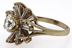 Gorgeous 14kt Cubic Zirconia Cocktail Ring