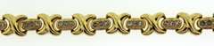 14KT Yellow Gold Crossover X Bracelet