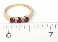 Vibrant Ruby Ring in 18KT White Gold