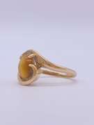 14kt Gold Tigers Eye Cocktail Ring