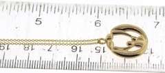 Fancy Yellow Gold Parents and Children Pendant on Chain