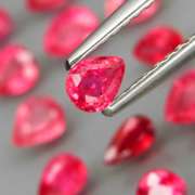 Amazing! 4.01ct hot pink Songean Sapphire set