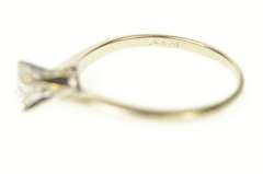 14K White Gold 0.47 Ct Diamond Classic Solitaire Engagement Ring