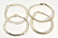 Group of 4 Lovely Sterling Bracelets