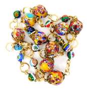 Vintage Long Italian Millefiori Bead Necklace