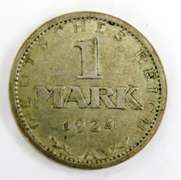 1924 A German 1 Mark Coin