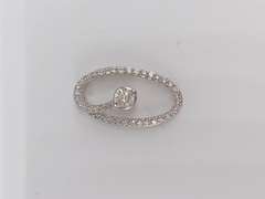 14kt White Gold & Diamond Pendant