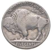 1935 Indian Head Buffalo Nickel - Double Die