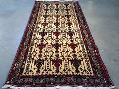 MAGNIFICENT PERSIAN RUG 3'.7"X 7'.4"