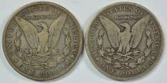 Key dates 1899-S & 1904-S Morgan Silver Dollars