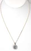 Enchanting Mystic and White Stone Necklace in Sterling Silver