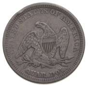 1857 Seated Liberty Quarter